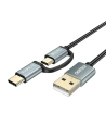 Kup Kabel Choetech XAC-0012-101BK 2in1 USB-A/USB-C - microUSB (černý) - CHT24 - {ean13} - Sklep Home Screen