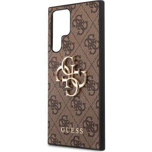 Buy Guess GUHCS23L4GMGBR Samsung Galaxy S23 Ultra brown hardcase 4G Big Metal Logo - GUE2382 - {ean13} - Home Screen Store Europe