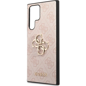 Etui Guess GUHCS23L4GMGPI Samsung Galaxy S23 Ultra różowy/pink hardcase 4G Big Metal Logo