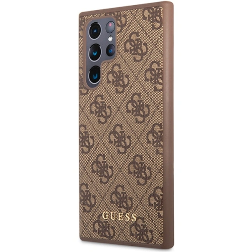 Kup Etui Guess GUHCS23LG4GFBR Samsung Galaxy S23 Ultra brązowy/brown hard case 4G Metal Gold Logo - GUE2384 - {ean13} - Sklep Home Screen