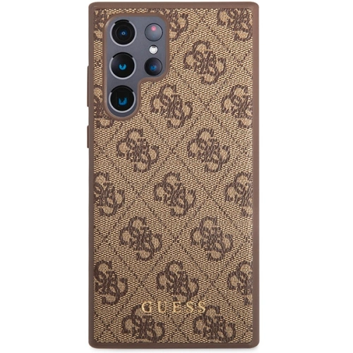 Kup Etui Guess GUHCS23LG4GFBR Samsung Galaxy S23 Ultra brązowy/brown hard case 4G Metal Gold Logo - GUE2384 - {ean13} - Sklep Home Screen