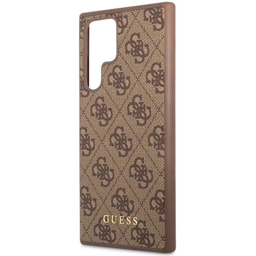 Kup Etui Guess GUHCS23LG4GFBR Samsung Galaxy S23 Ultra brązowy/brown hard case 4G Metal Gold Logo - GUE2384 - {ean13} - Sklep Home Screen