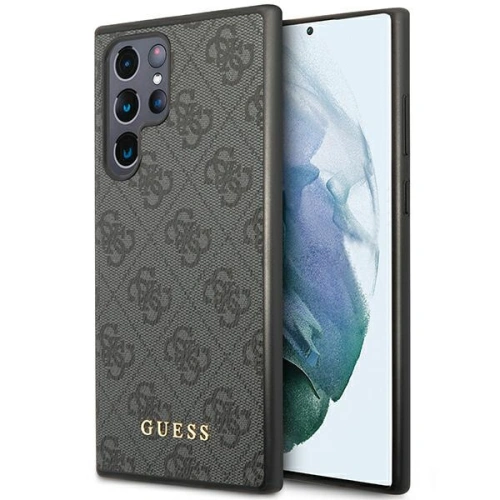 Kup Case Guess GUHCS23LG4GFGR Samsung Galaxy S23 Ultra grau/grey Hardcase 4G Metal Gold Logo - GUE2385 - {ean13} - Sklep Home Screen