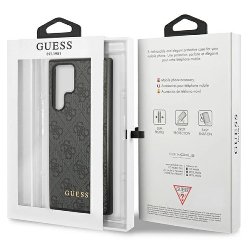 Kup Etui Guess GUHCS23LG4GFGR Samsung Galaxy S23 Ultra szary/grey hardcase 4G Metal Gold Logo - GUE2385 - {ean13} - Sklep Home Screen