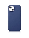 Etui iCarer Case Leather MagSafe Apple iPhone 14 Plus / 15 Plus niebieski