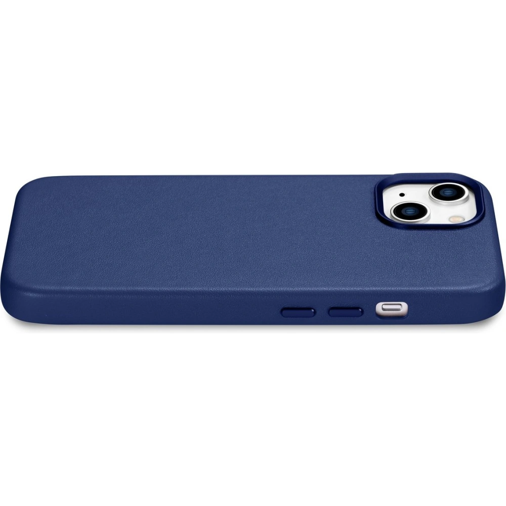 Etui iCarer Case Leather MagSafe Apple iPhone 14 Plus / 15 Plus niebieski