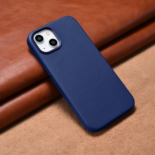 Kup Etui iCarer Case Leather MagSafe Apple iPhone 14 Plus / 15 Plus niebieski - ICR482 - {ean13} - Sklep Home Screen
