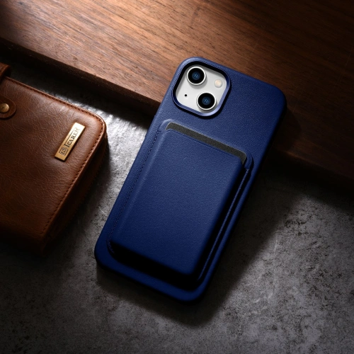 Kup Case iCarer Case Leder MagSafe Apple iPhone 14 Plus / 15 Plus blau - ICR482 - {ean13} - Sklep Home Screen