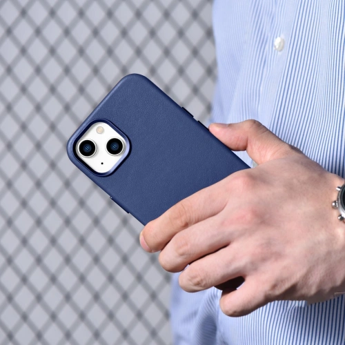 Kup Case iCarer Case Leder MagSafe Apple iPhone 14 Plus / 15 Plus blau - ICR482 - {ean13} - Sklep Home Screen