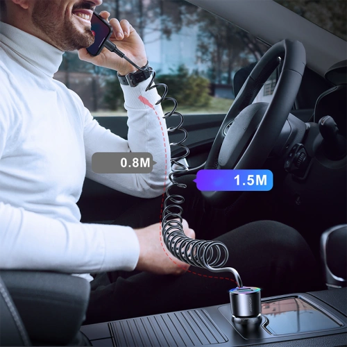 Buy Joyroom Car Charger 3in1 17W + Lightning cable 1.5m black (JR-CL25) - JYR576 - {ean13} - Home Screen Store Europe