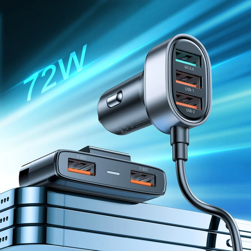 Kup Autós töltő Joyroom 45W 5xUSB-A fekete (JR-CL03 Pro) - JYR577 - {ean13} - Sklep Home Screen