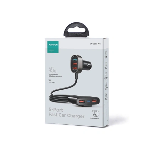 Kup Autós töltő Joyroom 45W 5xUSB-A fekete (JR-CL03 Pro) - JYR577 - {ean13} - Sklep Home Screen
