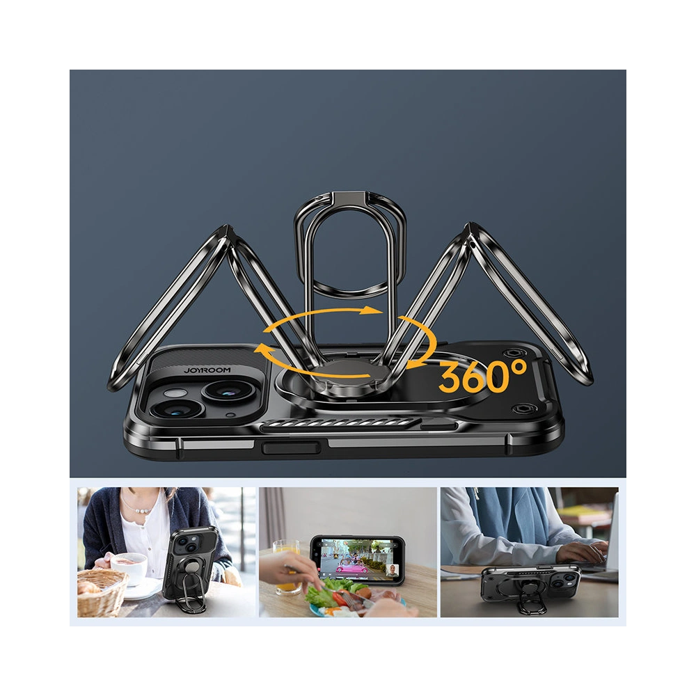 Etui Joyroom Dual Hinge Apple iPhone 14 Plus / 15 Plus czarne