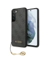 Etui Guess GUHCS23SGF4GGR Samsung Galaxy S23 šedý/grey hardcase 4G Charms Collection