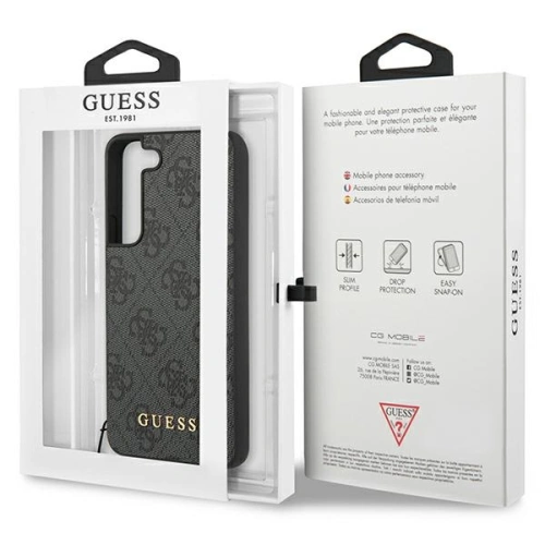 Buy Guess GUHCS23SGF4GGR Samsung Galaxy S23 grey hardcase 4G Charms Collection - GUE2387 - {ean13} - Home Screen Store Europe