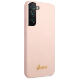 Kup Case Guess GUHCS23SLSLMGPP Samsung Galaxy S23 rosa/pink Hardcase Silikon Script Metall-Logo - GUE2388 - {ean13} - Sklep Home Screen