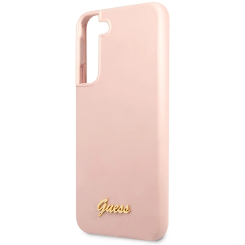 Buy Guess GUHCS23SLSLMGPP Samsung Galaxy S23 pink hardcase Silicone Script Metal Logo - GUE2388 - {ean13} - Home Screen Store Europe