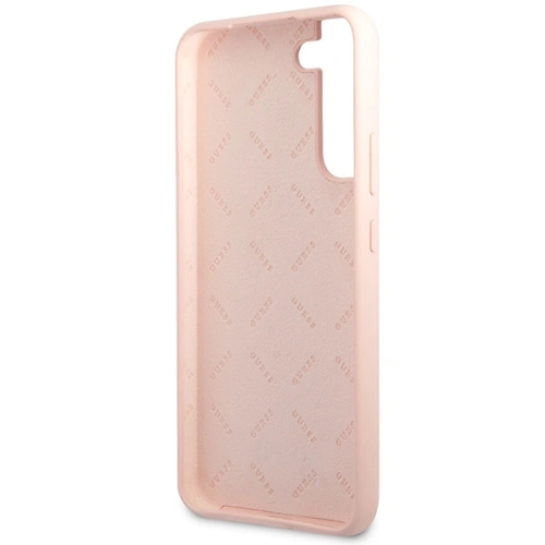 Buy Guess GUHCS23SLSLMGPP Samsung Galaxy S23 pink hardcase Silicone Script Metal Logo - GUE2388 - {ean13} - Home Screen Store Europe
