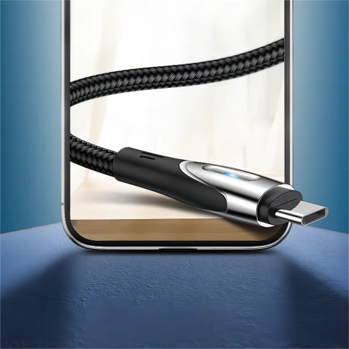 Kup Kábel Joyroom Sharp Series USB-A/USB-C 3A 3m fekete (S-M411) - JYR582 - {ean13} - Sklep Home Screen