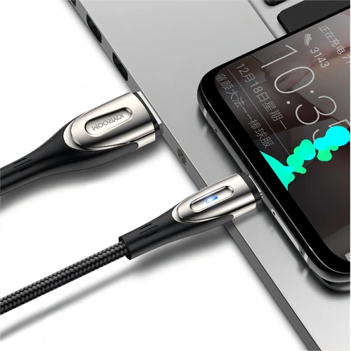 Buy Joyroom Sharp Series USB-A/USB-C Cable 3A 1.2m black (S-M411) - JYR584 - {ean13} - Home Screen Store Europe