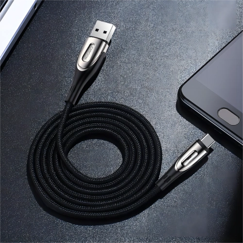 Buy Joyroom Sharp Series USB-A/USB-C Cable 3A 1.2m black (S-M411) - JYR584 - {ean13} - Home Screen Store Europe