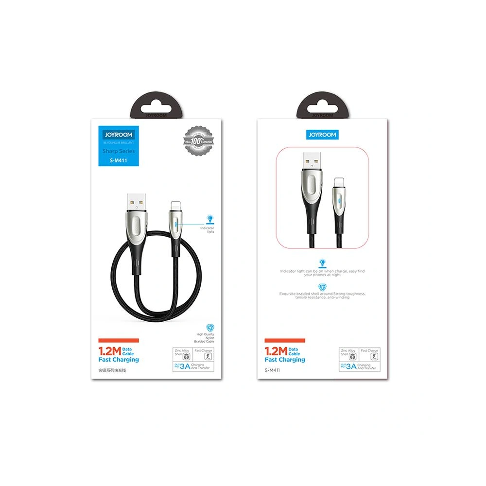 Kabel Joyroom Sharp Series USB-A/Lightning 3A 3m czarny (S-M411)