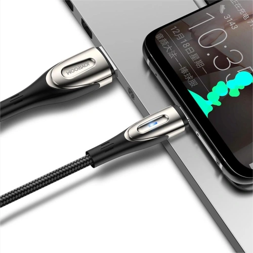 Kup Cablu Joyroom Sharp Series USB-A/Lightning 3A 2m negru (S-M411) - JYR586 - {ean13} - Sklep Home Screen