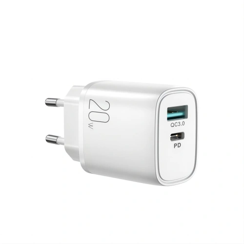 Kup Netzteil Joyroom USB-A QC 3.0/USB-C PD weiß (L-QP2011) - JYR588 - {ean13} - Sklep Home Screen