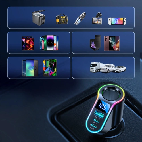 Kup Autonabíječka Joyroom 4w1 USB-A QC 3.0/2xUSB-C PD 150W černá (JR-CL21) - JYR590 - {ean13} - Sklep Home Screen