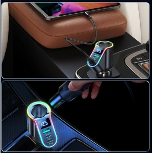 Buy Joyroom Car Charger 4w1 USB-A QC 3.0/2xUSB-C PD 150W black (JR-CL21) - JYR590 - {ean13} - Home Screen Store Europe