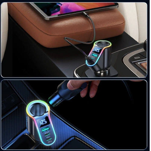 Kup Autonabíječka Joyroom 4w1 USB-A QC 3.0/2xUSB-C PD 150W černá (JR-CL21) - JYR590 - {ean13} - Sklep Home Screen