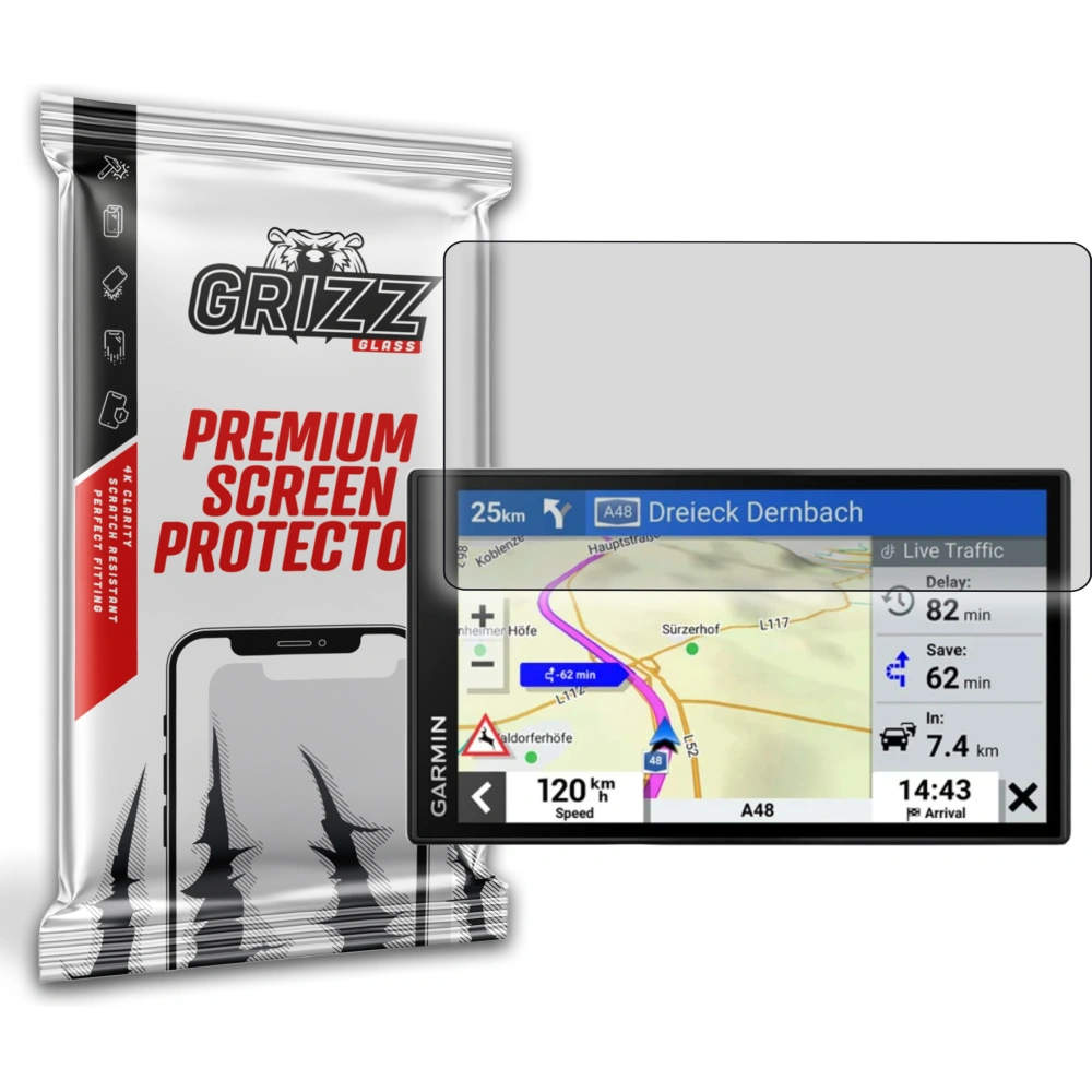 Folia matowa GrizzGlass PaperScreen do Garmin DriveSmart 76