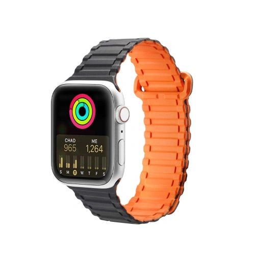 Kup Pasek Dux Ducis Strap Armor Apple Watch 4/5/6/7/SE/8/9/10 40/41/42mm černo-oranžový - DDS1588 - {ean13} - Sklep Home Screen