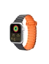 Pasek Dux Ducis Strap Armor Apple Watch 4/5/6/7/SE/8/9/10 40/41/42mm negru-portocaliu