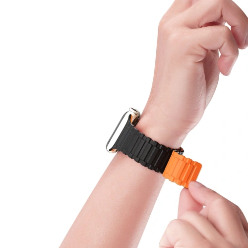Kup Pasek Dux Ducis Strap Armor Apple Watch 4/5/6/7/SE/8/9/10 40/41/42mm černo-oranžový - DDS1588 - {ean13} - Sklep Home Screen