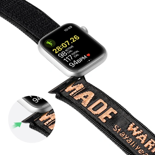 Kup Dux Ducis Strap Outdoor für Apple Watch 4/5/6/7/SE/8/9/Ultra 44/45/49mm schwarz-orange - DDS1596 - {ean13} - Sklep Home Screen