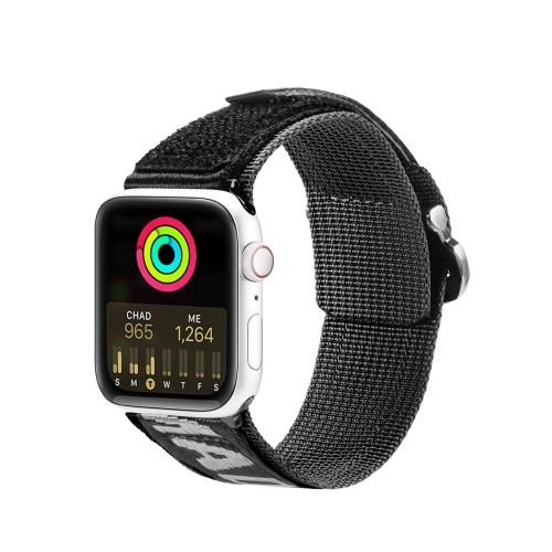 Kup Dux Ducis Strap Outdoor für Apple Watch 4/5/6/7/SE/8/9/Ultra 44/45/49mm schwarz-silber - DDS1597 - {ean13} - Sklep Home Screen