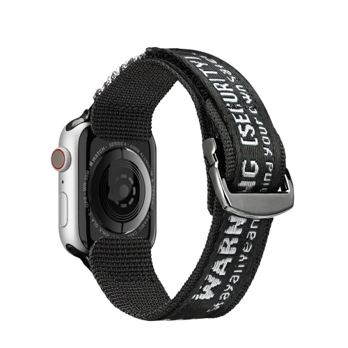 Kup Dux Ducis Strap Outdoor für Apple Watch 4/5/6/7/SE/8/9/Ultra 44/45/49mm schwarz-silber - DDS1597 - {ean13} - Sklep Home Screen