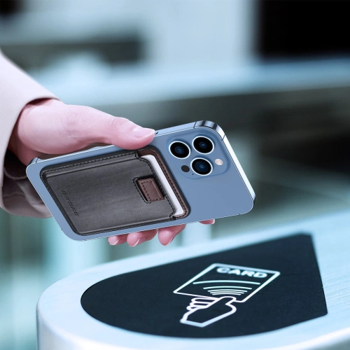 Buy Dux Ducis Magnetic Leather Wallet MagSafe for iPhone Anti-RFID black - DDS1601 - {ean13} - Home Screen Store Europe