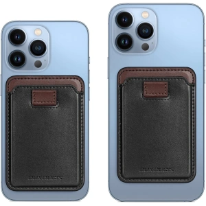 Kup Buzunar pentru carduri Dux Ducis Magnetic Leather Wallet MagSafe pentru iPhone Anti-RFID negru - DDS1601 - {ean13} - Sklep Home Screen