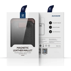 Kup Kapsa na karty Dux Ducis Magnetic Kožená peněženka MagSafe pro iPhone Anti-RFID černá - DDS1601 - {ean13} - Sklep Home Screen