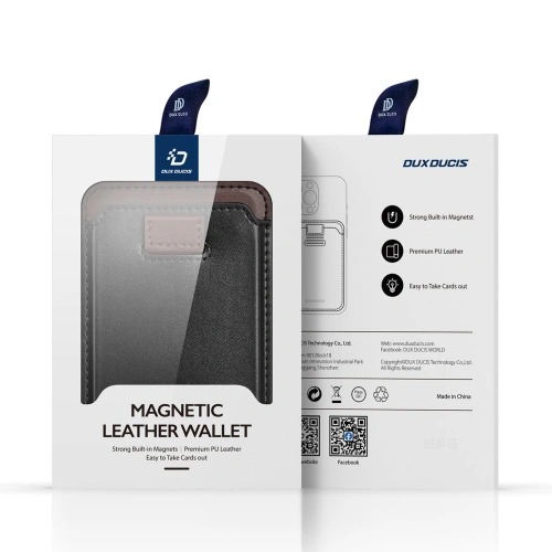 Kup Dux Ducis Magnetische Leder-Geldbörse mit Kartenfach MagSafe für iPhone Anti-RFID schwarz - DDS1601 - {ean13} - Sklep Home Screen