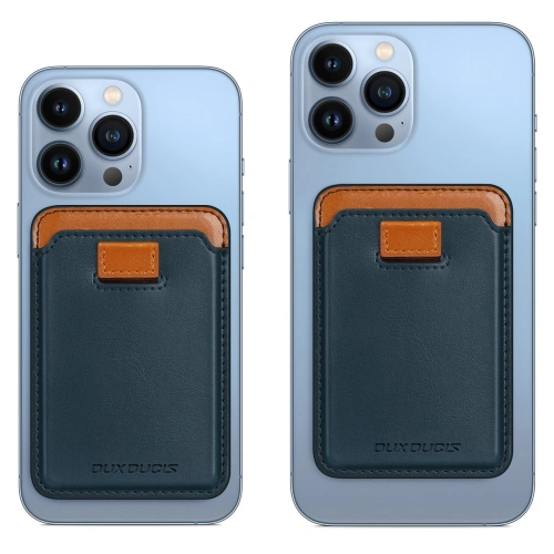 Kup Kieszeń na karty Dux Ducis Magnetic Leather Wallet MagSafe do iPhone Anti-RFID niebieskie - DDS1602 - {ean13} - Sklep Home Screen