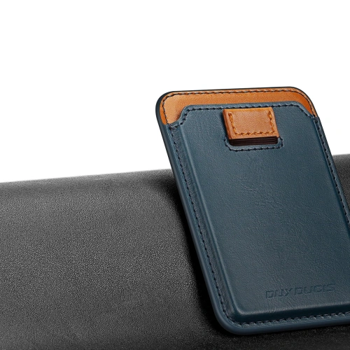 Kup Kieszeń na karty Dux Ducis Magnetic Leather Wallet MagSafe do iPhone Anti-RFID niebieskie - DDS1602 - {ean13} - Sklep Home Screen