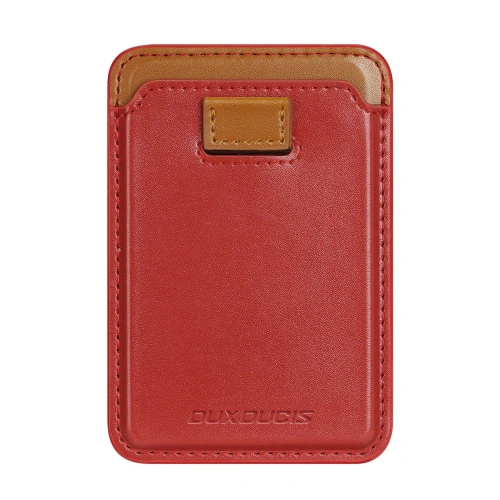 Kup Buzunar pentru carduri Dux Ducis Magnetic Leather Wallet MagSafe pentru iPhone Anti-RFID roșu - DDS1603 - {ean13} - Sklep Home Screen