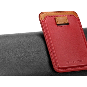 Kup Kapsa na karty Dux Ducis Magnetic Kožená peněženka MagSafe pro iPhone Anti-RFID červená - DDS1603 - {ean13} - Sklep Home Screen