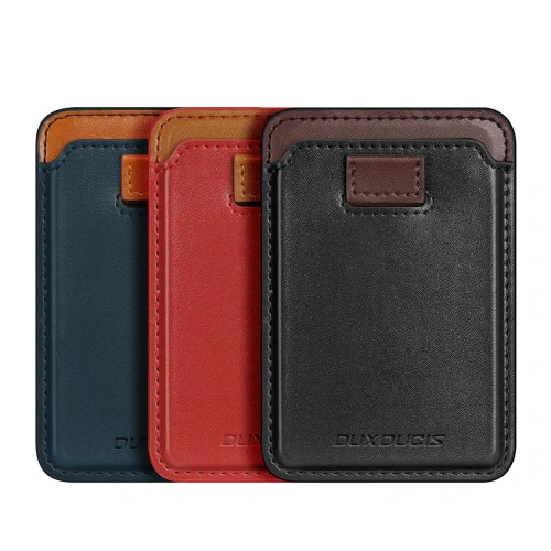 Kup Kieszeń na karty Dux Ducis Magnetic Leather Wallet MagSafe do iPhone Anti-RFID czerwone - DDS1603 - {ean13} - Sklep Home Screen