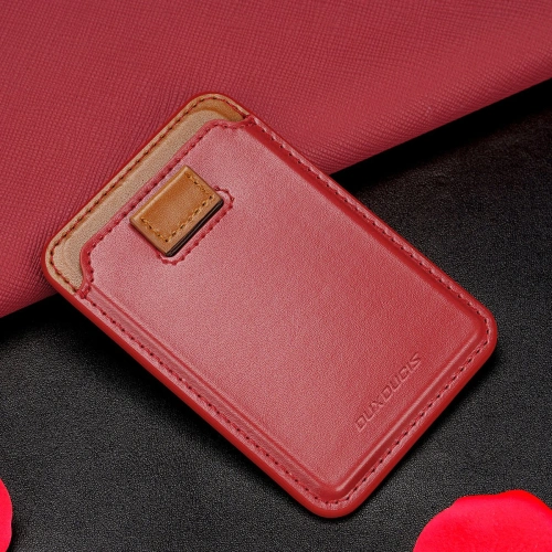 Kup Buzunar pentru carduri Dux Ducis Magnetic Leather Wallet MagSafe pentru iPhone Anti-RFID roșu - DDS1603 - {ean13} - Sklep Home Screen
