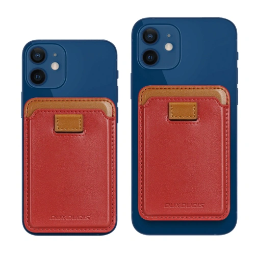 Kup Kartenfach Dux Ducis Magnetic Leather Wallet MagSafe für iPhone Anti-RFID rot - DDS1603 - {ean13} - Sklep Home Screen