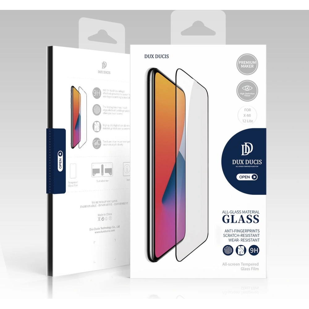 Szkło hartowane Dux Ducis 9D Tempered Glass Xiaomi 12 Lite czarny